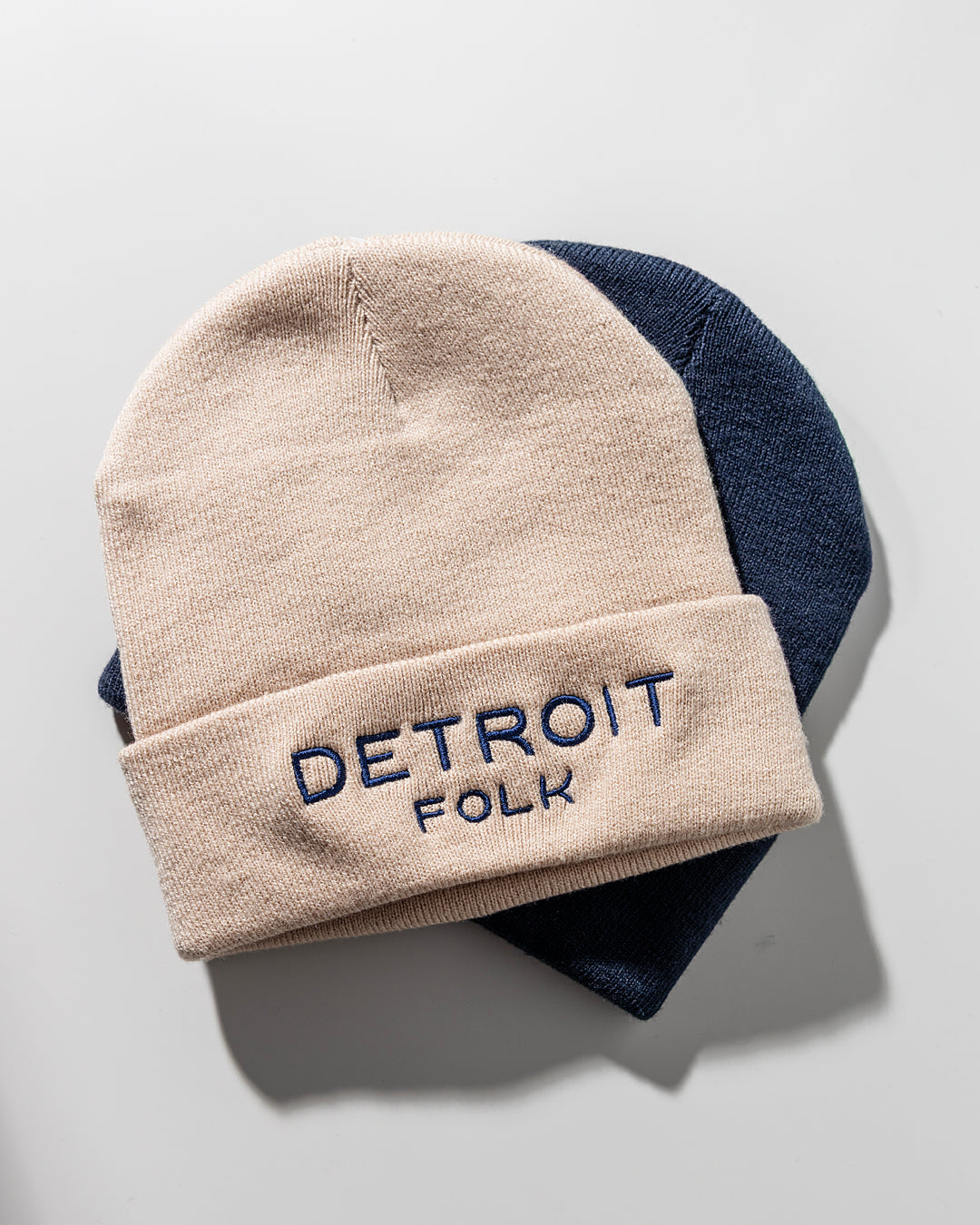Detroit Folk Beanie Navy